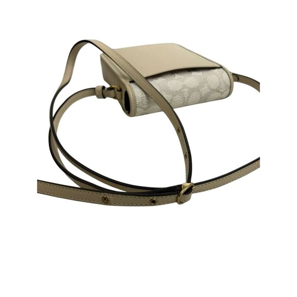 Coach Signature Women's Style B2257 Bag Beige Crossbody - Picture 9 of 16